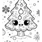 Kawaii Christmas Colouring Book 3 (downloadable digital product)