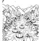 Pumpkin Spice Wonderland Halloween Colouring Book