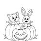 Pumpkin Pets Halloween Colouring Book