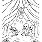 Ghosts in Pyjamas Halloween Colouring Book