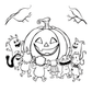 Pumpkin Patch Party Halloween Colouring Book