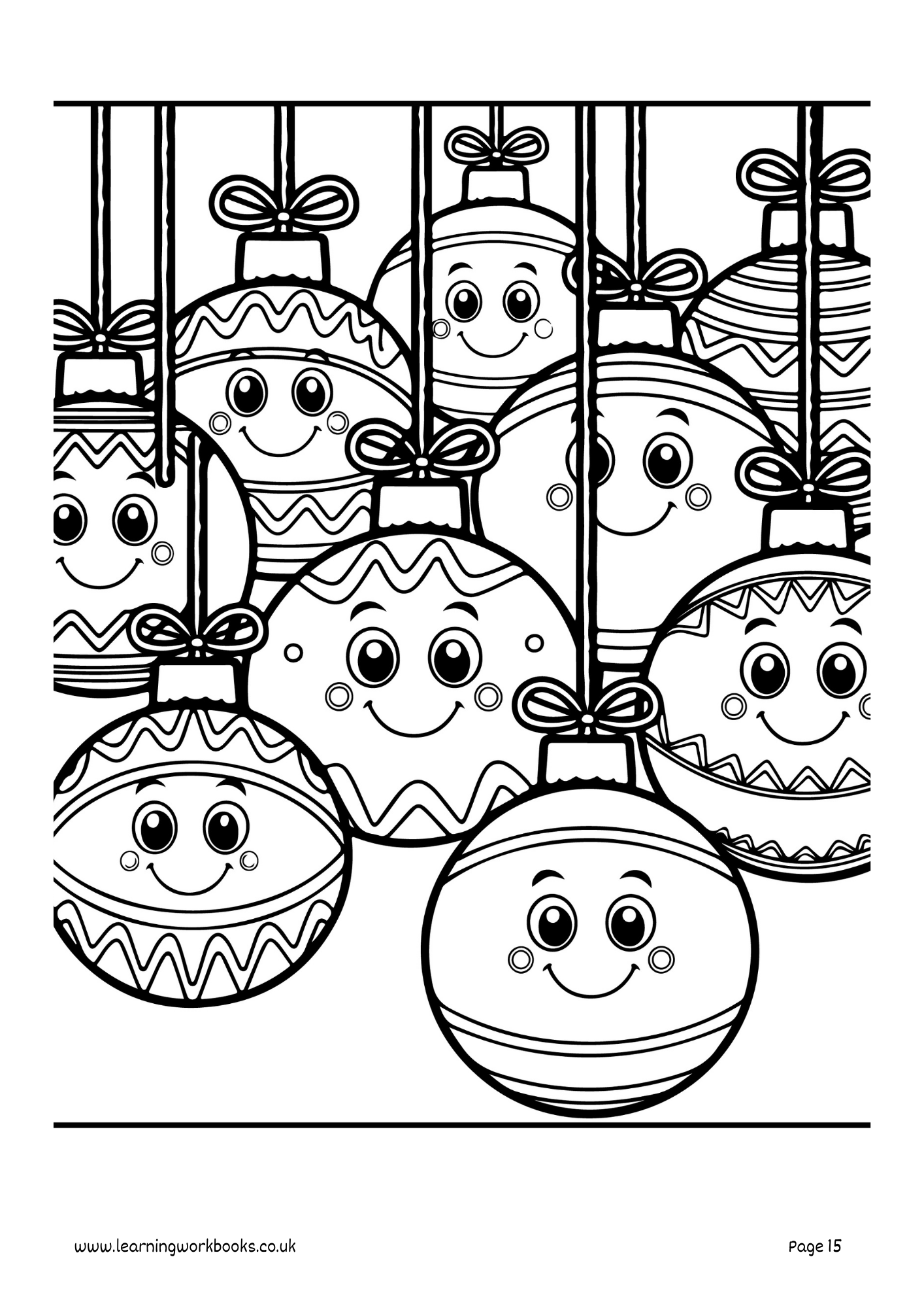 Christmas Colouring Book 9 (downloadable digital product)