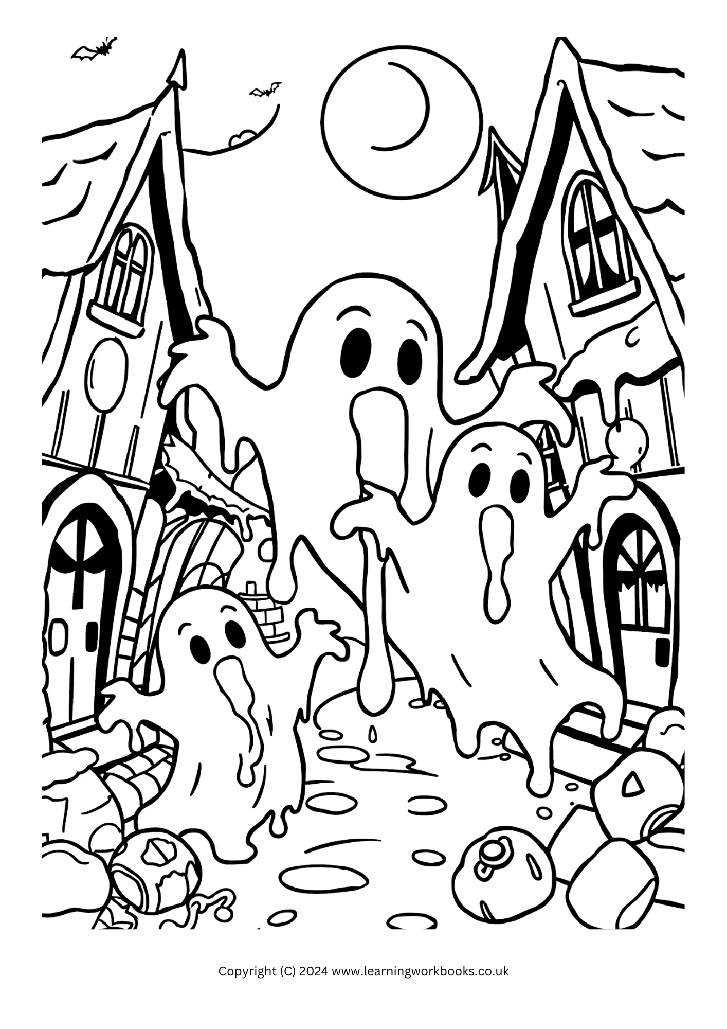 Candy Creatures Halloween Colouring Book