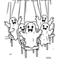 Sweet Ghost Friends Halloween Colouring Book