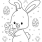 Happy Easter Colouring Book