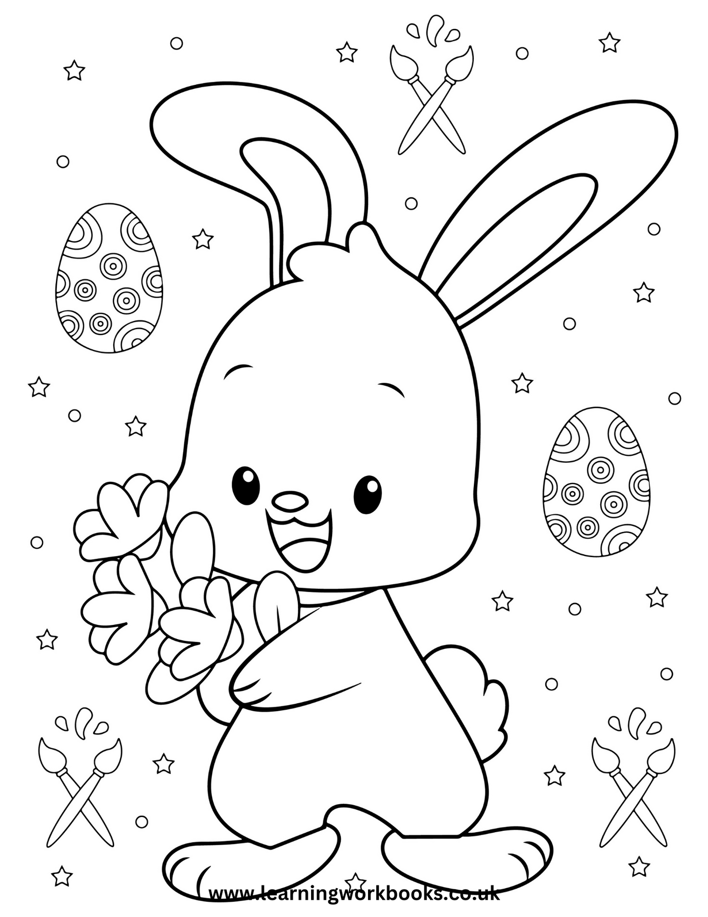 Happy Easter Colouring Book