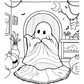 Ghosts in Pyjamas Halloween Colouring Book