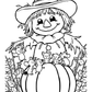 Friendly Scarecrows Halloween Colouring Book