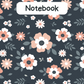 Blooming Flowers Notebook 4 - A4 Lined Notebook