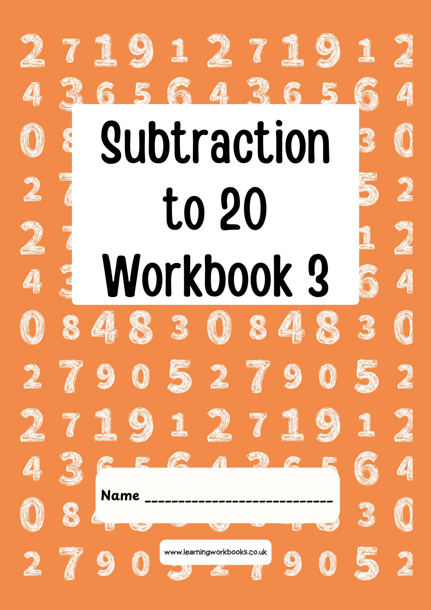 Subtraction to 20 Workbook 3 (downloadable digital product)