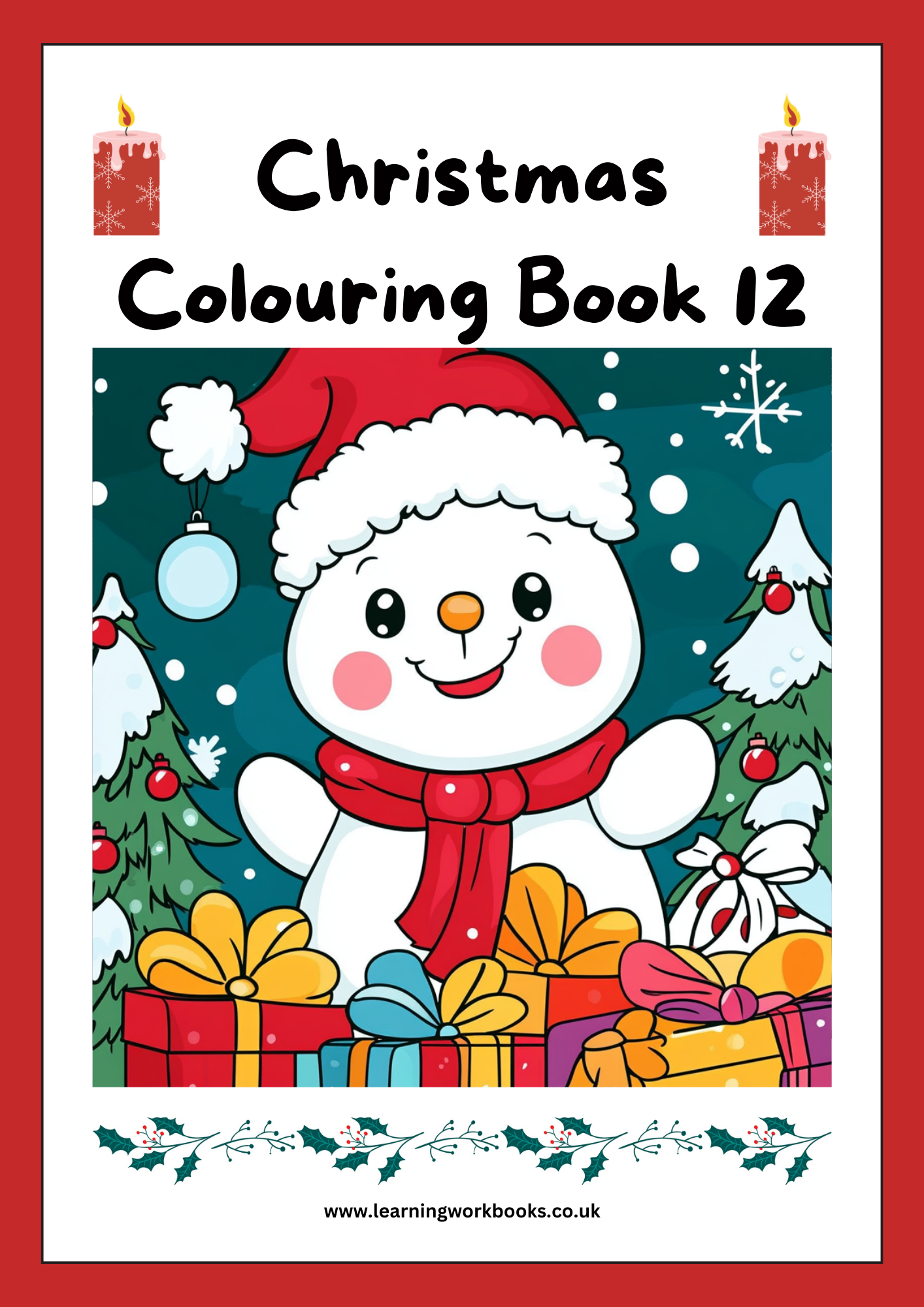 Christmas Colouring Book 12 (downloadable digital product)