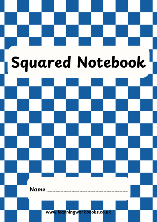 Checked Pattern 20mm Squared Notebook 6 (downloadable digital product)