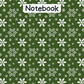 Snowflake A4 Lined Notebook 5 (downloadable digital product)