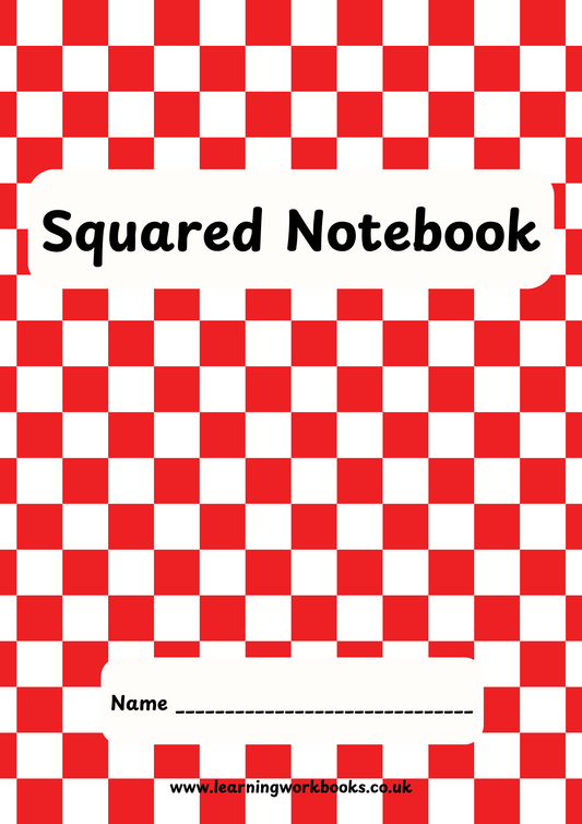 Checked Pattern 20mm Squared Notebook 2 (downloadable digital product)