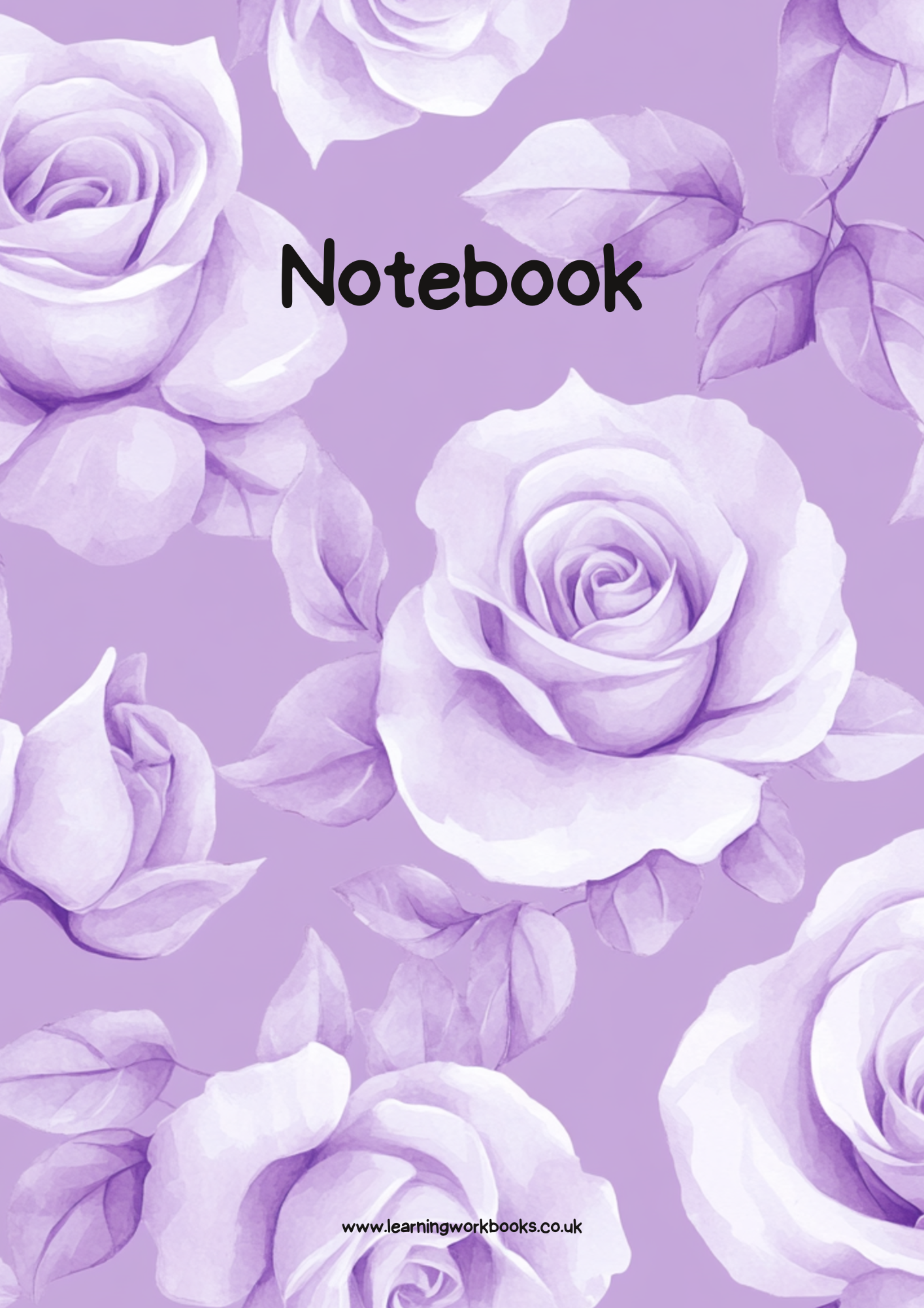 Lavender Rose Notebook 1 (downloadable digital product)