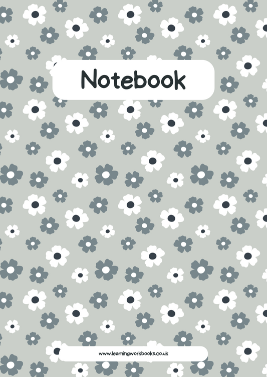 Blooming Flowers Notebook 3 - A4 Lined Notebook