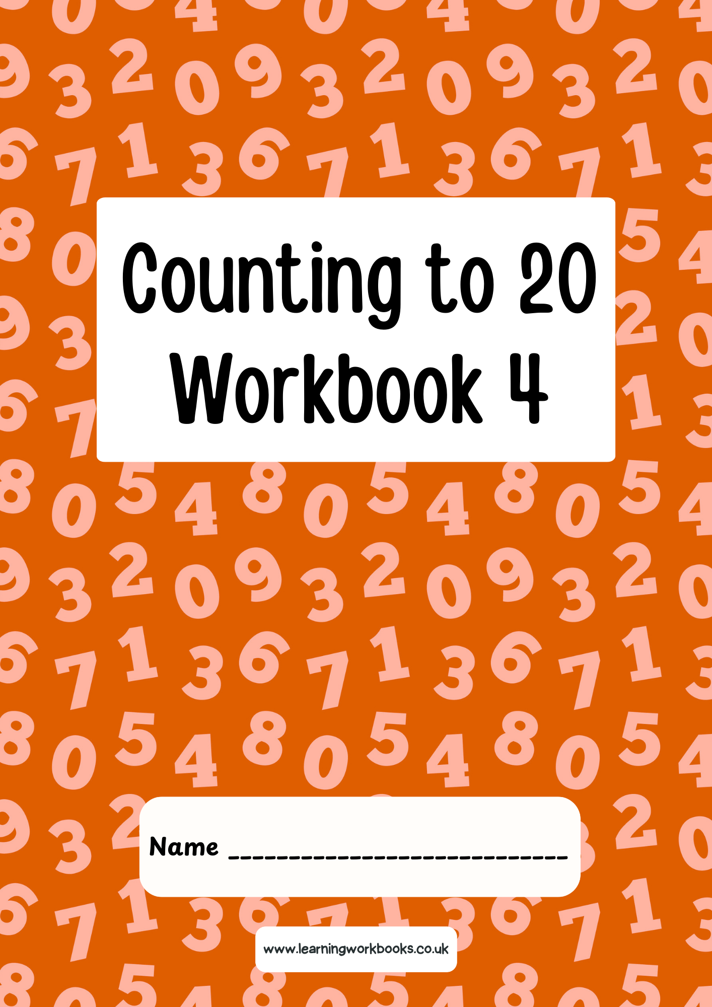 Counting to 20 Workbook 4 (downloadable digital product)