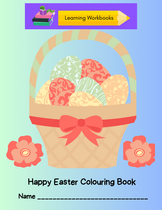 Happy Easter Colouring Book