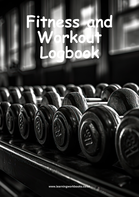 Fitness and Workout Logbook 6 (downloadable digital product)