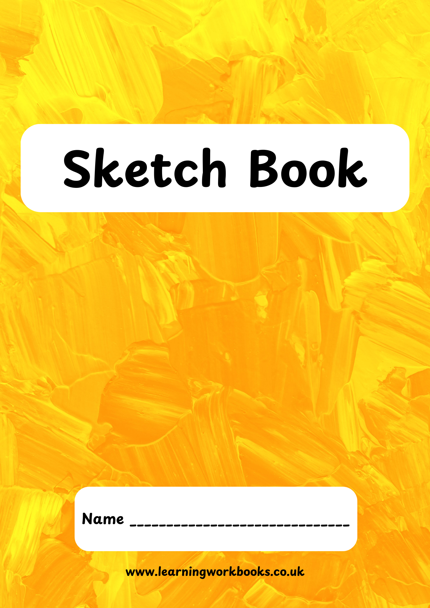 Paintbrush Sketch Book 3 (downloadable digital product)