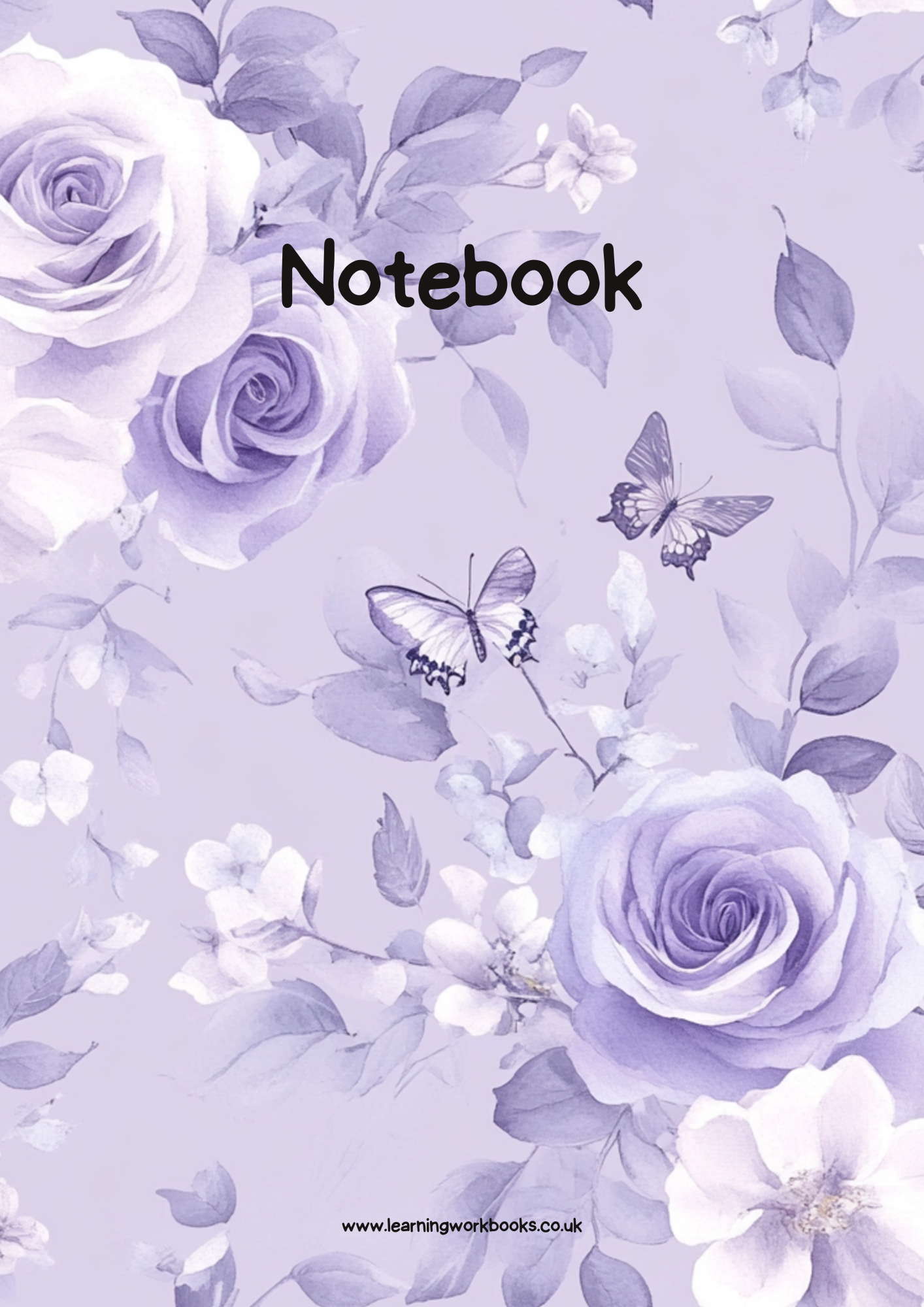 Lavender Rose Notebook 2 (downloadable digital product)