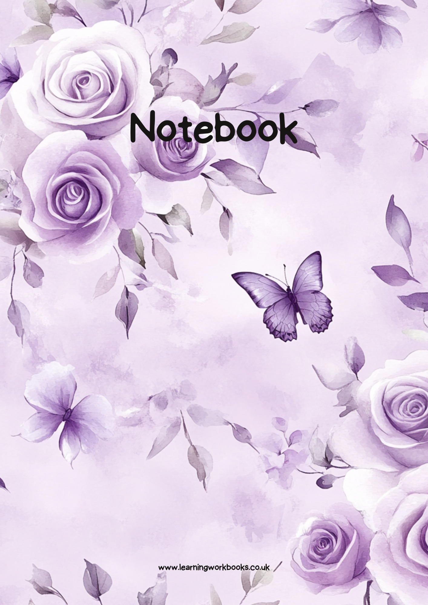 Lavender Rose Notebook 5 (downloadable digital product)