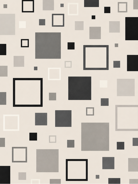 Modern Minimalist Geometric Squares Pattern / Geometric Patterns Wall Art 2 / Premium Printable Digital Download