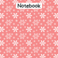 Snowflake A4 Lined Notebook 20 (downloadable digital product)