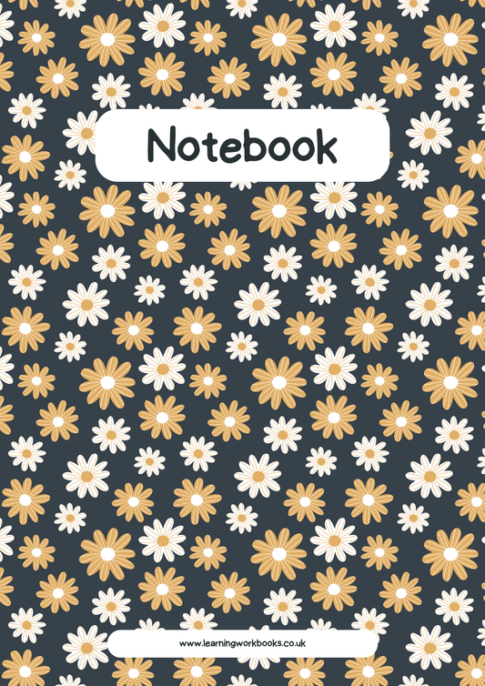 Blooming Flowers Notebook 1 - A4 Lined Notebook