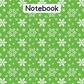 Snowflake A4 Lined Notebook 7 (downloadable digital product)