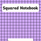 Coloured 10mm Squared Notebook 2 (downloadable digital product)