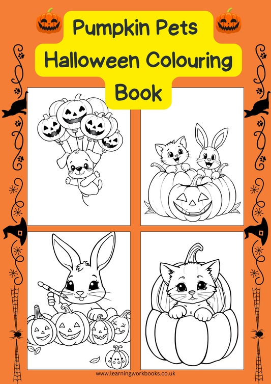 Pumpkin Pets Halloween Colouring Book