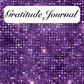 Purple Diamond Stud Gratitude Journal