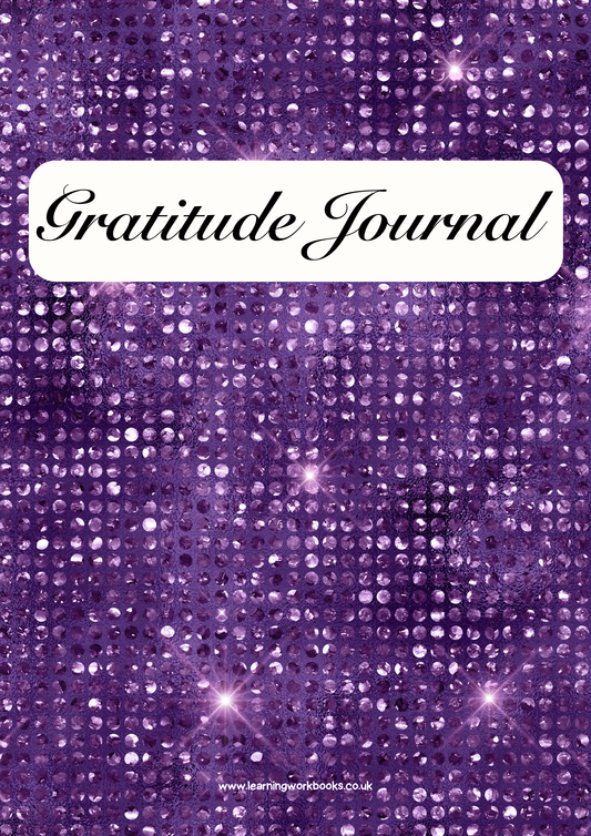 Purple Diamond Stud Gratitude Journal