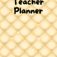 Honey Gold Diamond Stud Teacher Planner