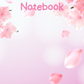 Pink Flowers with Pink Background A4 Lined Notebook (Downloadable Ebook)