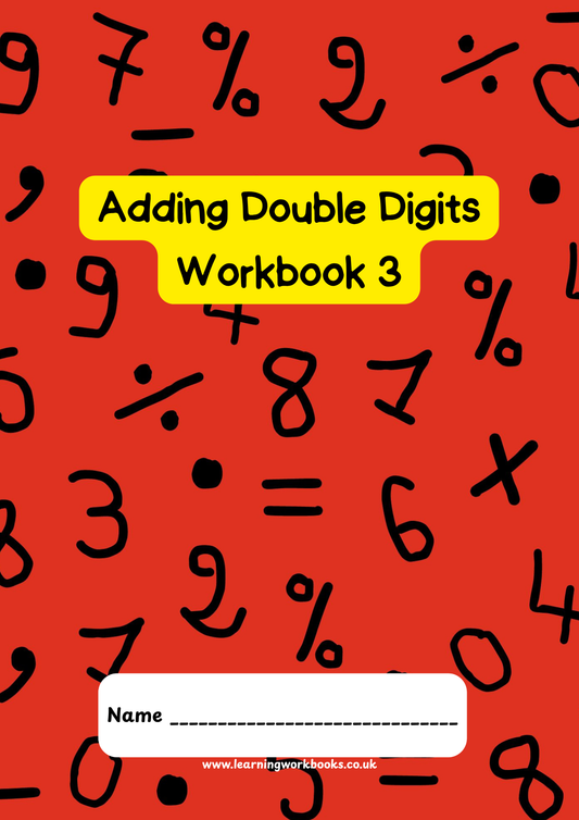 Adding Double Digits Workbook 3 (downloadable digital product)