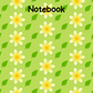 Yellow Flowers with Green Leaves A4 Lined Notebook (Downloadable Ebook)