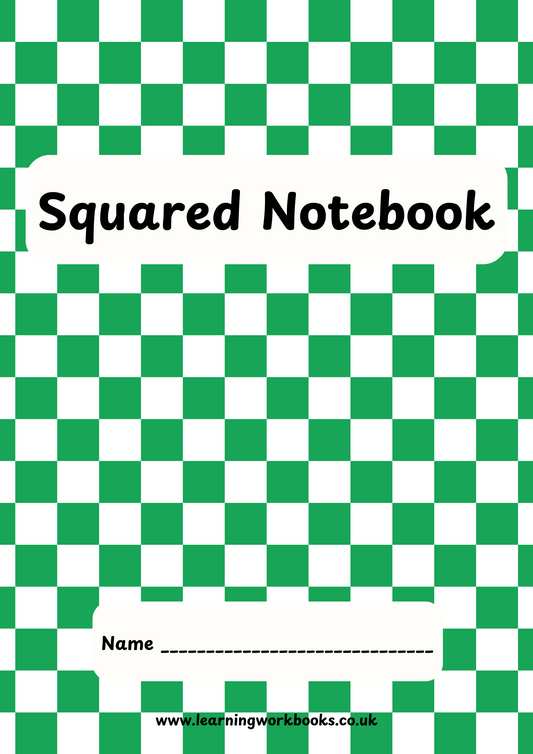 Checked Pattern 20mm Squared Notebook 5 (downloadable digital product)