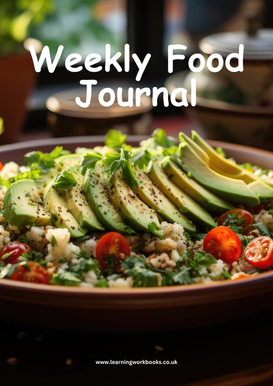 Weekly Food Journal 8 (downloadable digital product)