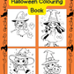 Kawaii Witches Halloween Colouring Book