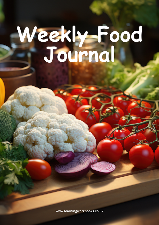 Weekly Food Journal 6 (downloadable digital product)