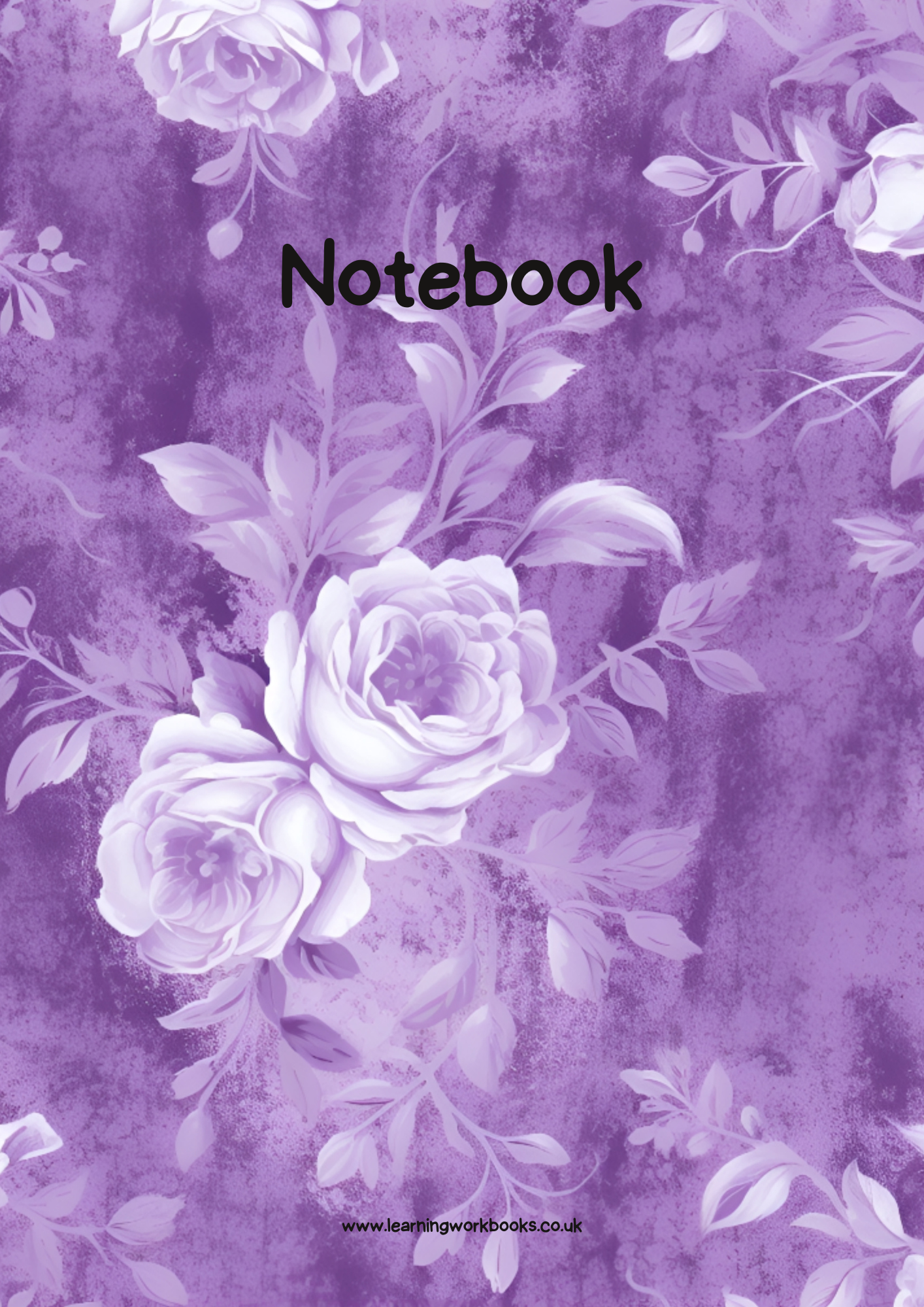 Lavender Rose Notebook 10 (downloadable digital product)