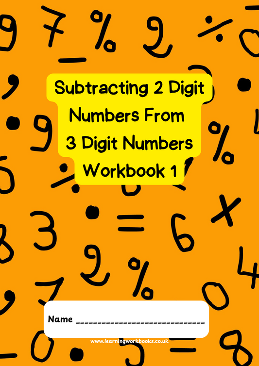 Subtracting 2 Digits From 3 Digit Numbers Workbook 1 (downloadable digital product)