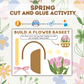 Build a Flower Basket Arts and Crafts Template (downloadable digital product)