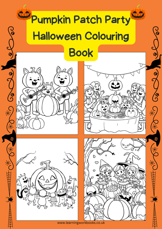 Pumpkin Patch Party Halloween Colouring Book