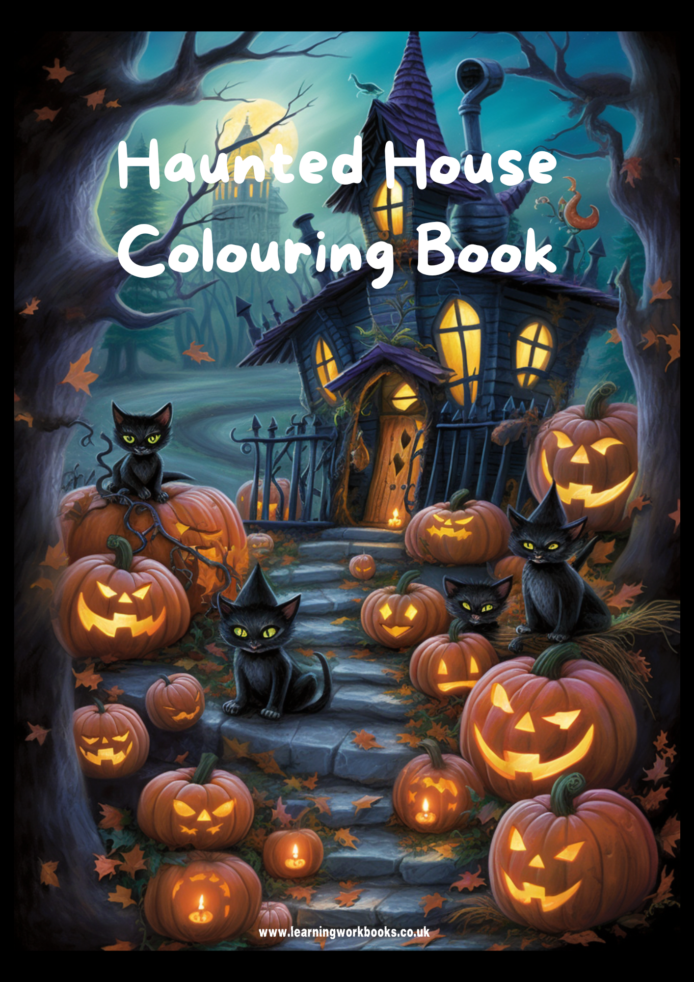 Haunted House Colouring Book (downloadable digital product)