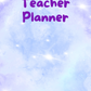 Blue Galaxy Teacher Planner
