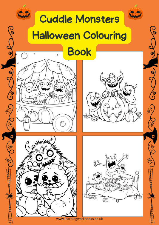 Cuddle Monsters Halloween Colouring Book