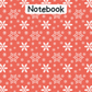 Snowflake A4 Lined Notebook 19 (downloadable digital product)